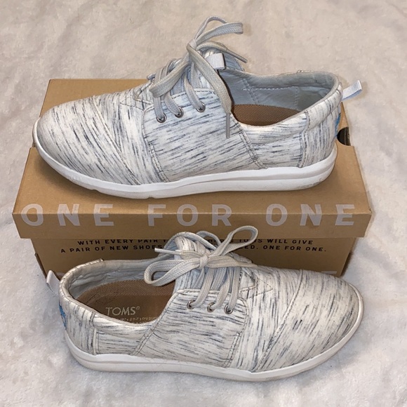 TOMS del ray size 7. birch heather jersey sneaker - Picture 3 of 7